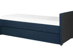 Cama Dupla Em Tecido Azul Marinho 80 X 200 Cm Marmande