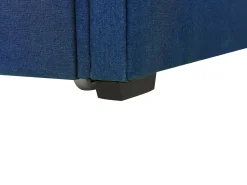 Cama Dupla Em Tecido Azul Marinho 80 X 200 Cm Libourne