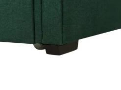 Cama Dupla Em Tecido Verde Escuro 90 X 200 Cm Libourne