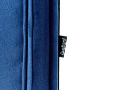 Cama Dupla Em Veludo Azul Marinho 90 X 200 Cm Montargis