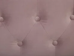 Cama Dupla Em Veludo Rosa 90 X 200 Cm Gassin
