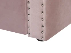 Cama Dupla Em Veludo Rosa 90 X 200 Cm Gassin
