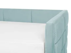 Cama Dupla Em Veludo Verde Menta 90 X 200 Cm Chavonne