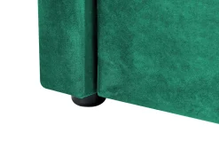 Cama Dupla Em Veludo Verde Esmeralda 90 X 200 Cm Montargis