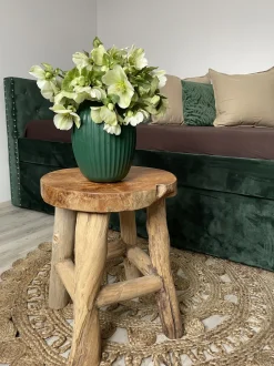 Cama Dupla Em Veludo Verde Esmeralda 90 X 200 Cm Gassin