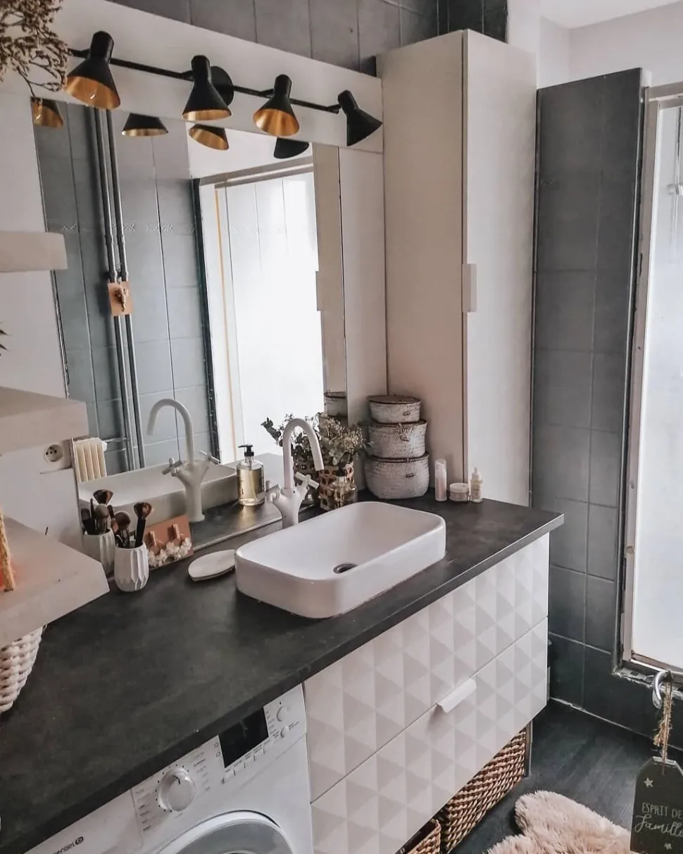 Candeeiro 4 Luzes De Parede Ou Teto Em Metal Preto E Dourado Mersey Iv