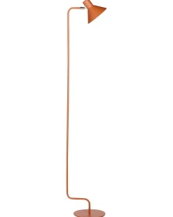 Candeeiro Chao Em Metal Laranja 154 Cm Rimava