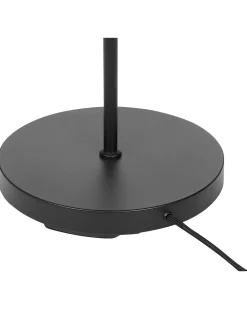 Candeeiro De Chao Em Metal Preto E Dourado 175 Cm Talparo