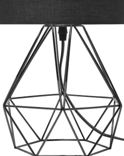 Candeeiro De Mesa 35 Cm Preto Maroni