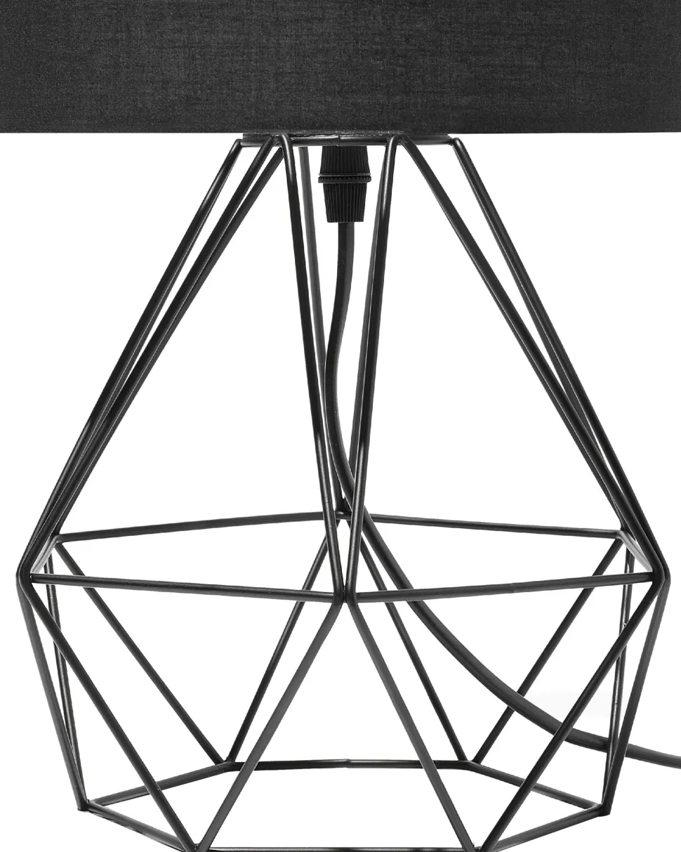 Candeeiro De Mesa 35 Cm Preto Maroni