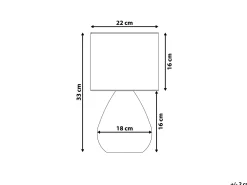 Candeeiro De Mesa 33 Cm Violeta Ronava