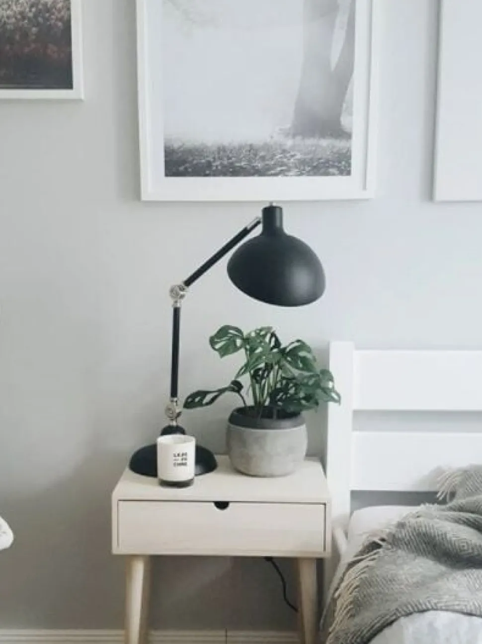 Candeeiro De Mesa Articulado Preto 80 Cm Meramec