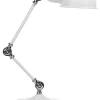 Candeeiro De Mesa Articulado Em Metal Branco Cabris