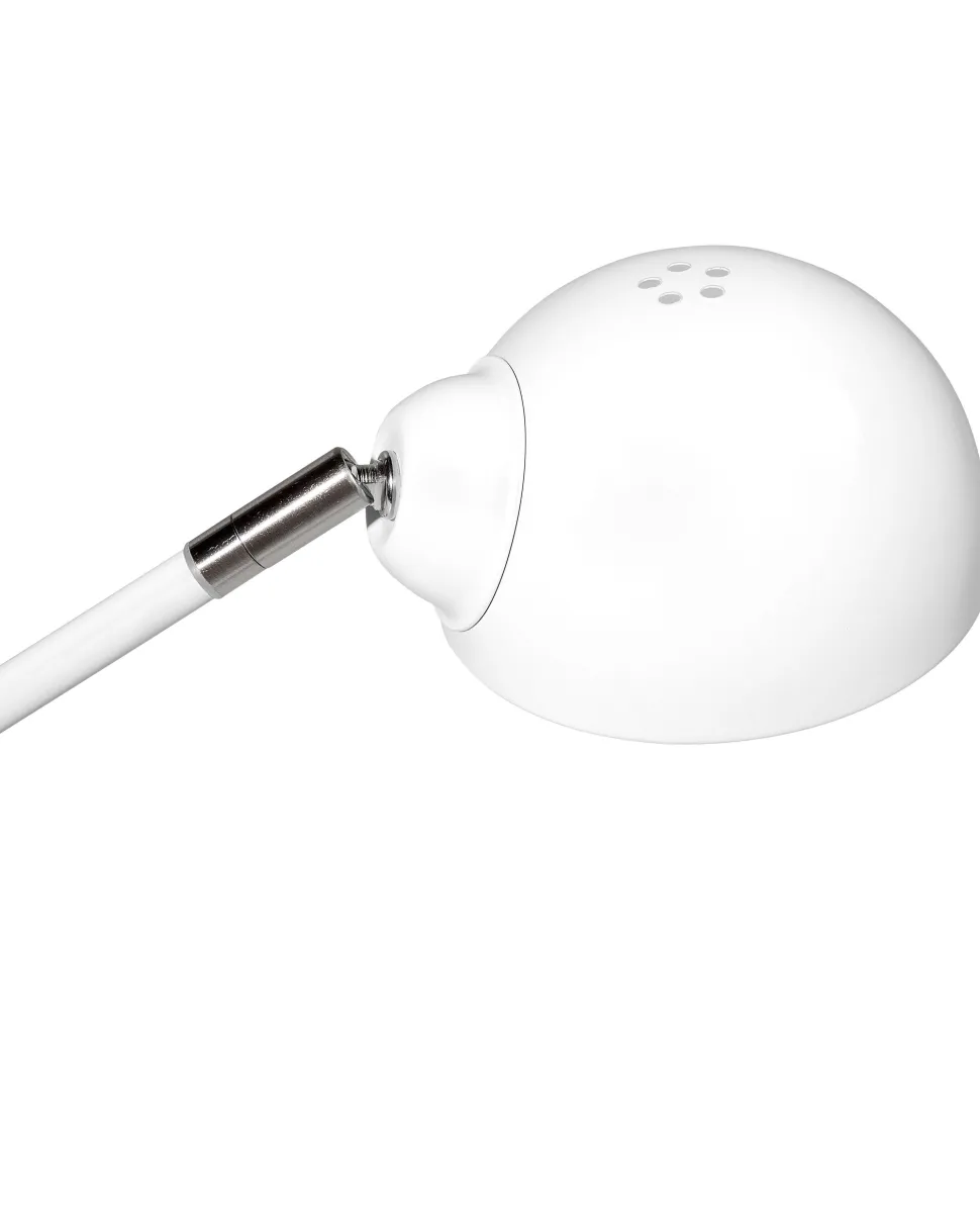 Candeeiro De Mesa Articulavel Em Metal Branco 60 Cm Helmand