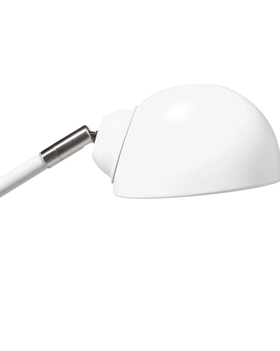 Candeeiro De Mesa Articulavel Em Metal Branco 60 Cm Helmand