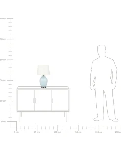 Candeeiro De Mesa Azul Claro Brenta