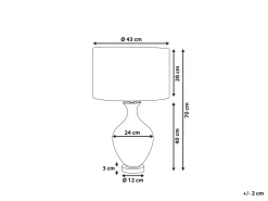 Candeeiro De Mesa Azul Kelani