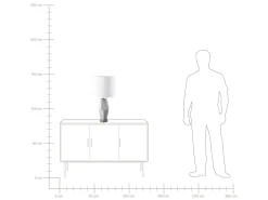 Candeeiro De Mesa Branco Oxley