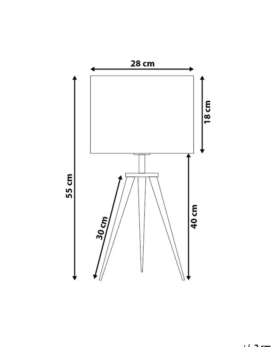 Candeeiro De Mesa Branco Stiletto