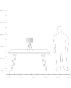 Candeeiro De Mesa Branco Stiletto