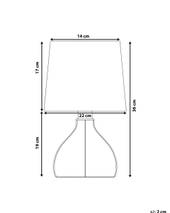 Candeeiro De Mesa Branco Em Madeira Agueda