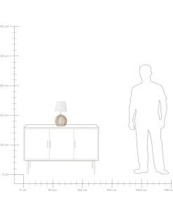 Candeeiro De Mesa Branco Samo