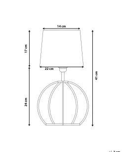 Candeeiro De Mesa Branco Samo
