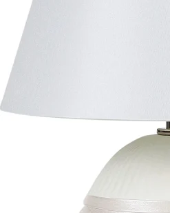 Candeeiro De Mesa Branco Creme Sado