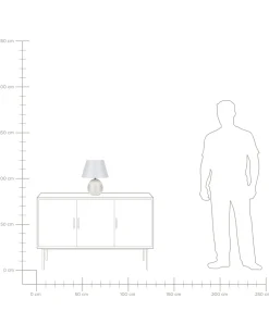 Candeeiro De Mesa Branco Creme Sado