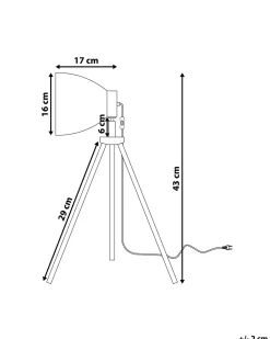 Candeeiro De Mesa Branco Tamega