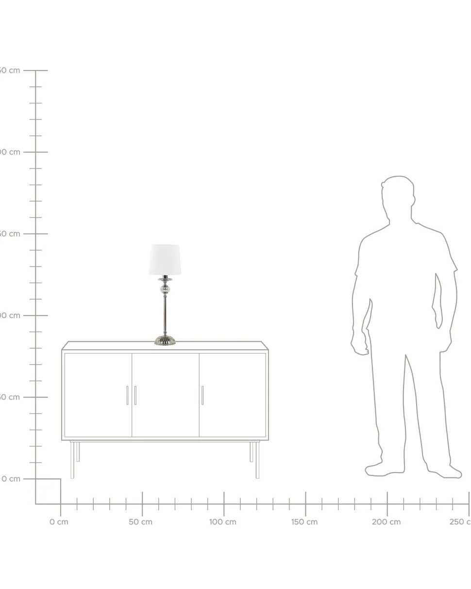 Candeeiro De Mesa Branco Kubena
