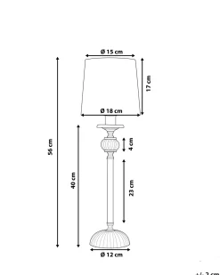 Candeeiro De Mesa Branco Kubena