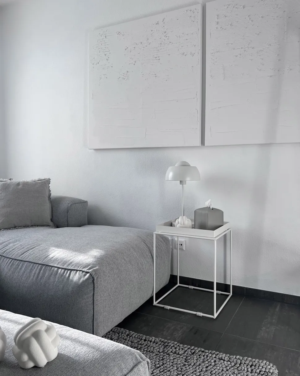 Candeeiro De Mesa Branco Senette