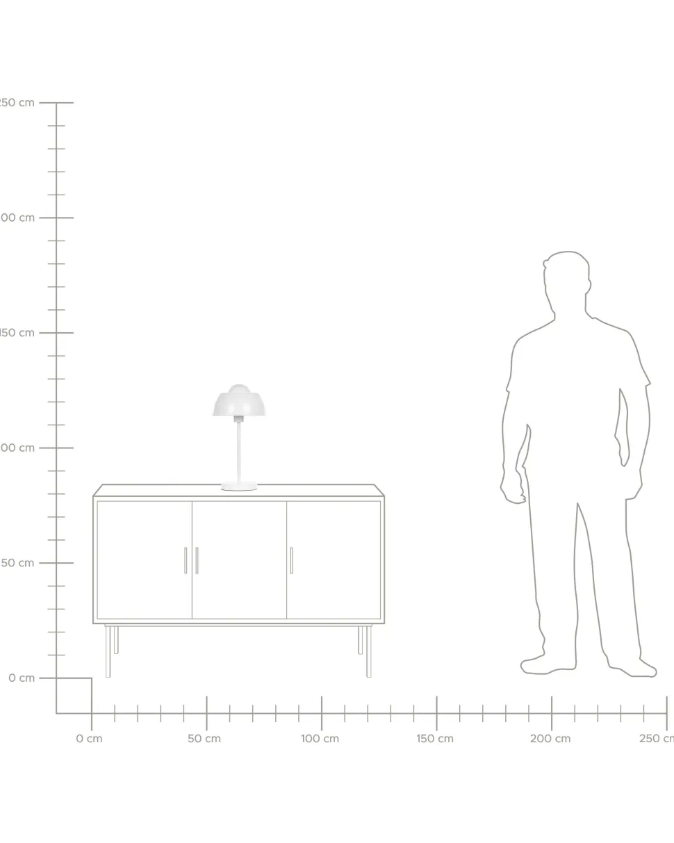 Candeeiro De Mesa Branco Senette