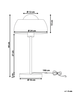 Candeeiro De Mesa Branco Senette