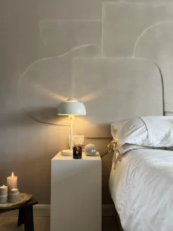 Candeeiro De Mesa Branco Senette