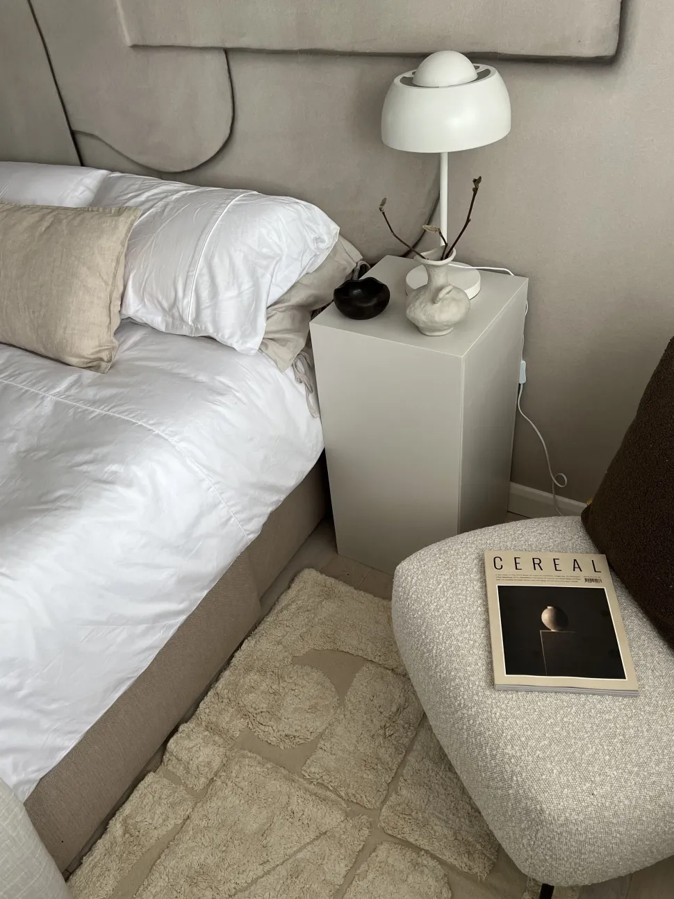 Candeeiro De Mesa Branco Senette