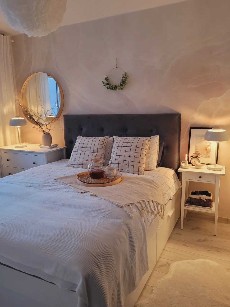 Candeeiro De Mesa Branco Senette