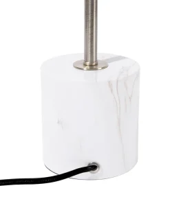 Candeeiro De Mesa Branco E Cor De Bronze 53 Cm Mooni Grande