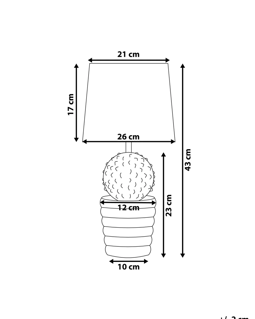 Candeeiro De Mesa Branco E Dourado Velise