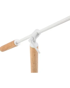 Candeeiro De Mesa Branco E Castanho Peckos