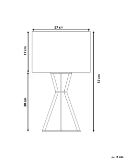 Candeeiro De Mesa Branco Carrion