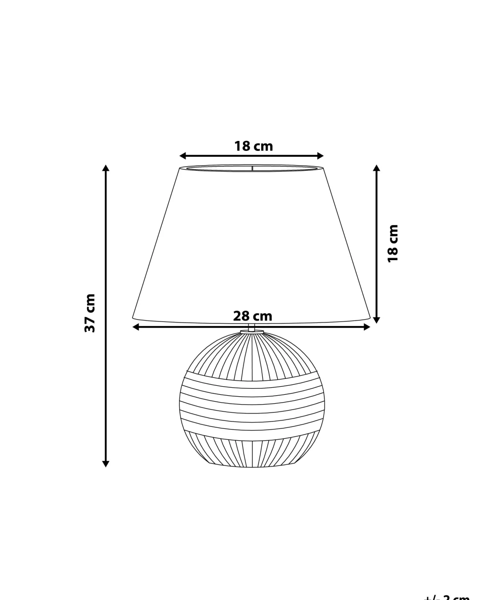 Candeeiro De Mesa Castanho Sado