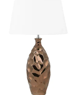 Candeeiro De Mesa Castanho Dourado Tori