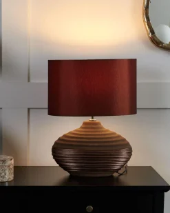 Candeeiro De Mesa Castanho Lima