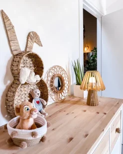 Candeeiro De Mesa Castanho Claro 28 Cm Clyde