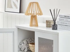 Candeeiro De Mesa Castanho Claro 28 Cm Clyde