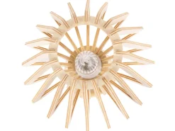 Candeeiro De Mesa Castanho Claro 28 Cm Clyde