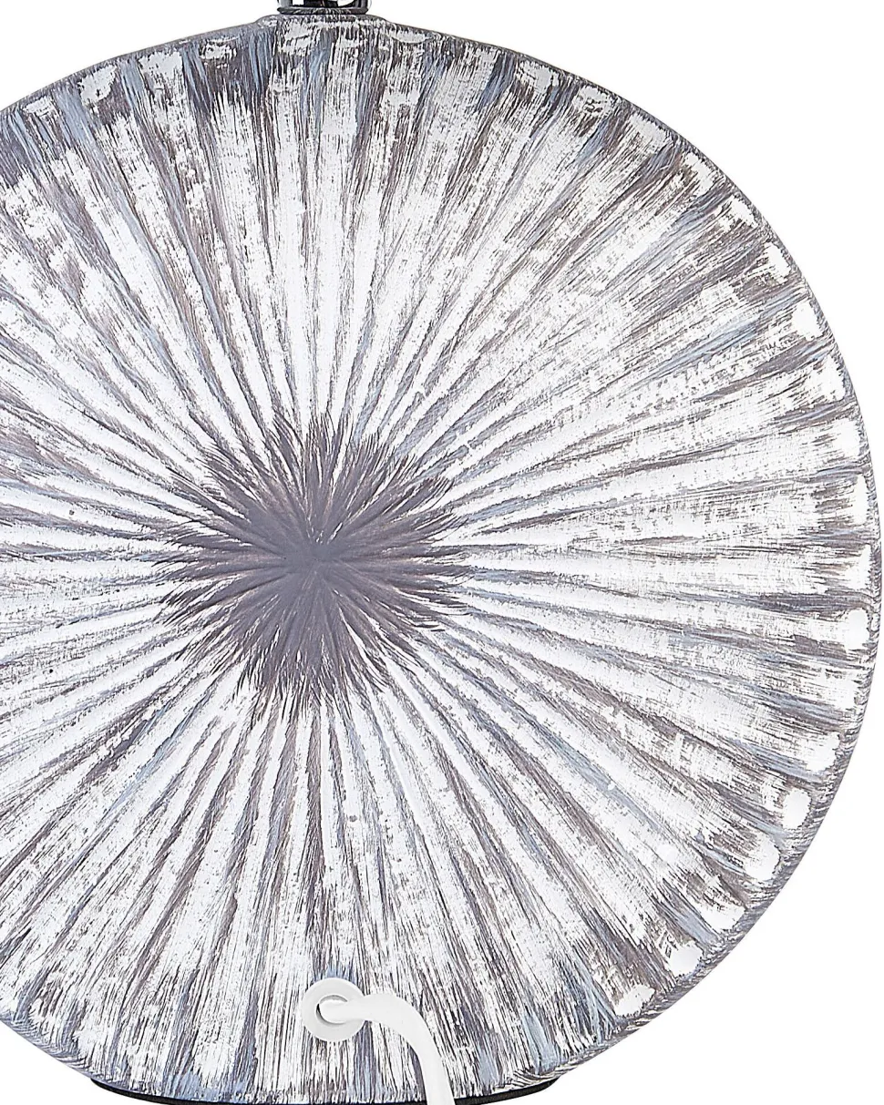 Candeeiro De Mesa Cinzento Com Abajur Em Forma De Cone Yuna