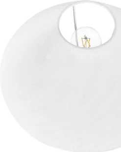 Candeeiro De Mesa Cinzento Com Abajur Em Forma De Cone Yuna